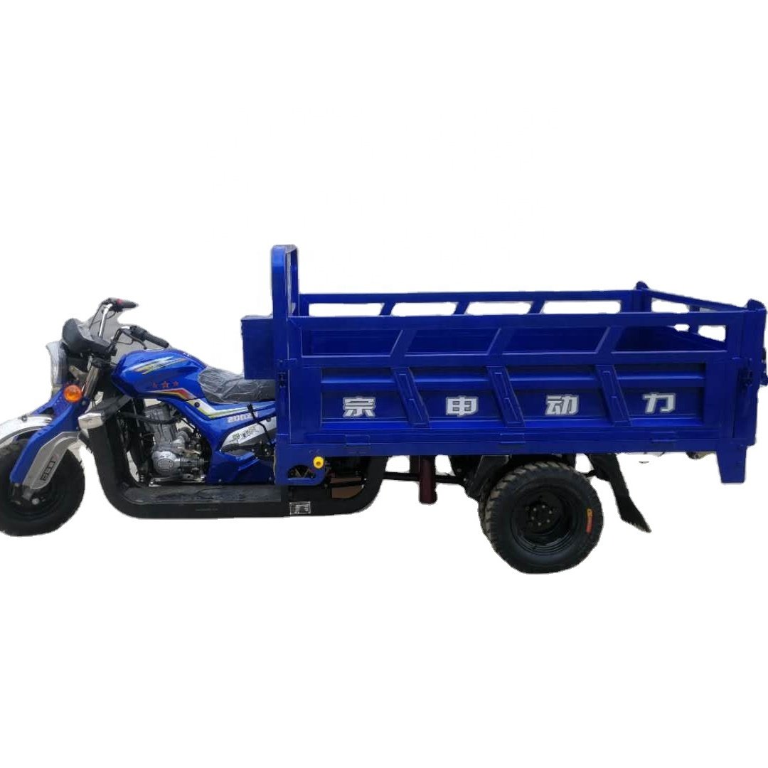 250CC Fuel Cargo Tricycle Water Cooled Farming Gasoline Motorcycle Tricycle with Carriage